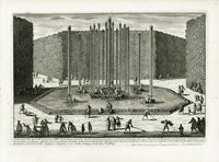 Perelle Original Architectural Engraving France Bassin de Bacchus - Panteek Antique Prints