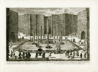 Perelle Original Architectural Engraving France Bassin de Ceres - Panteek Antique Prints