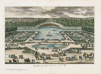 Perelle Original Architectural Engraving France Canal de Chantilly - Panteek Antique Prints