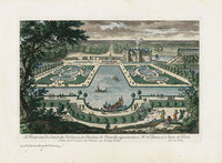 Perelle Original Architectural Engraving France Chateau de Chantilly - Panteek Antique Prints