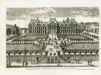 Perelle Original Architectural Engraving France Chateau de Meudon - Panteek Antique Prints