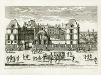 Perelle Original Architectural Engraving France Fontainebleau - Panteek Antique Prints