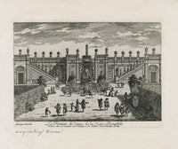 Perelle Original Architectural Engraving France Fonteine des Venus - Panteek Antique Prints