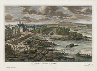 Perelle Original Architectural Engraving France Les Celestins - Panteek Antique Prints