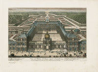 Perelle Original Architectural Engraving France Luxembourg Palis - Panteek Antique Prints