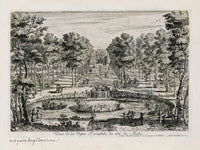 Perelle Original Architectural Engraving France Pamphile Vine - Panteek Antique Prints