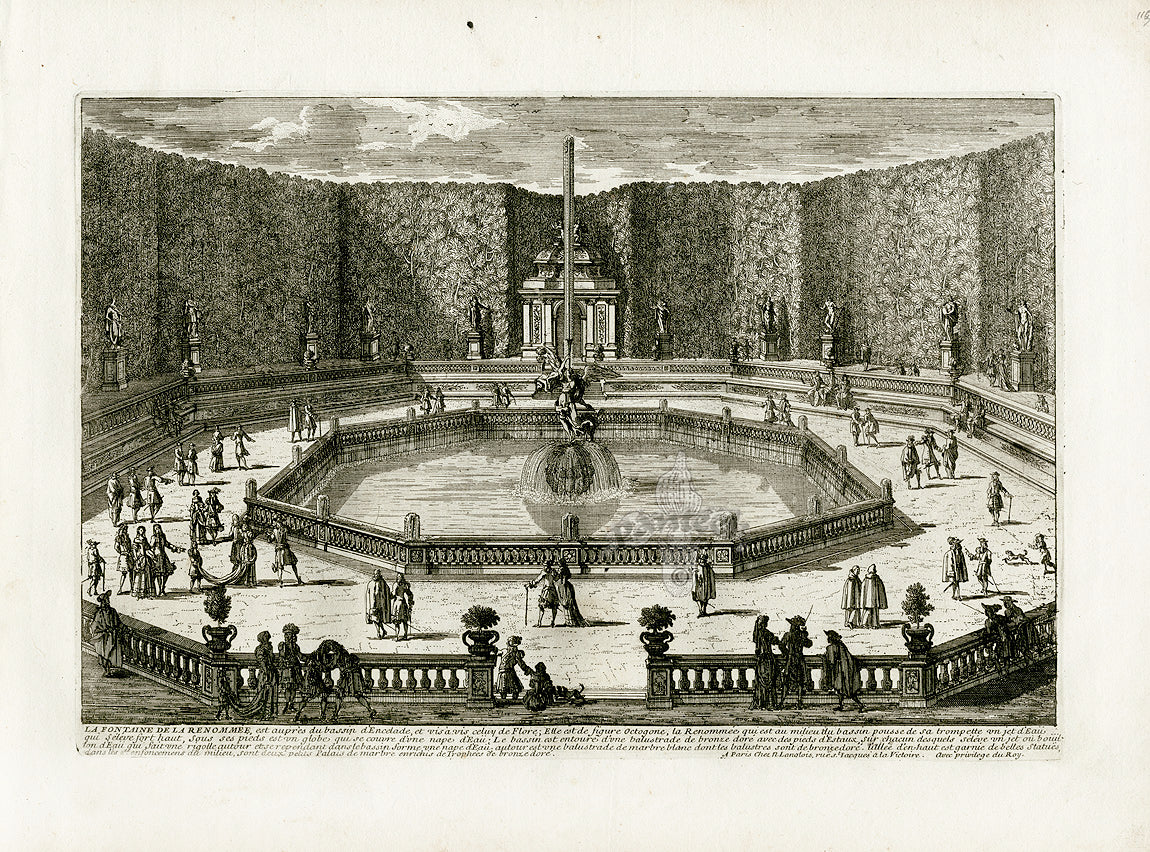 Perelle Original Architectural Engraving France Renommee