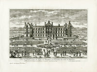 Perelle Original Architectural Engraving France Richelieu - Panteek Antique Prints