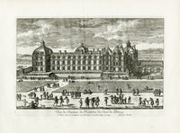 Perelle Original Architectural Engraving France Richelieu Parc - Panteek Antique Prints