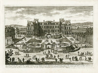 Perelle Original Architectural Engraving France St. Maur - Panteek Antique Prints