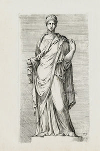 Perrier Antique Etching 1638 Agrippina - Panteek Antique Prints