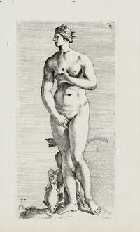 Perrier Antique Etching 1638 Aphrodite - Panteek Antique Prints