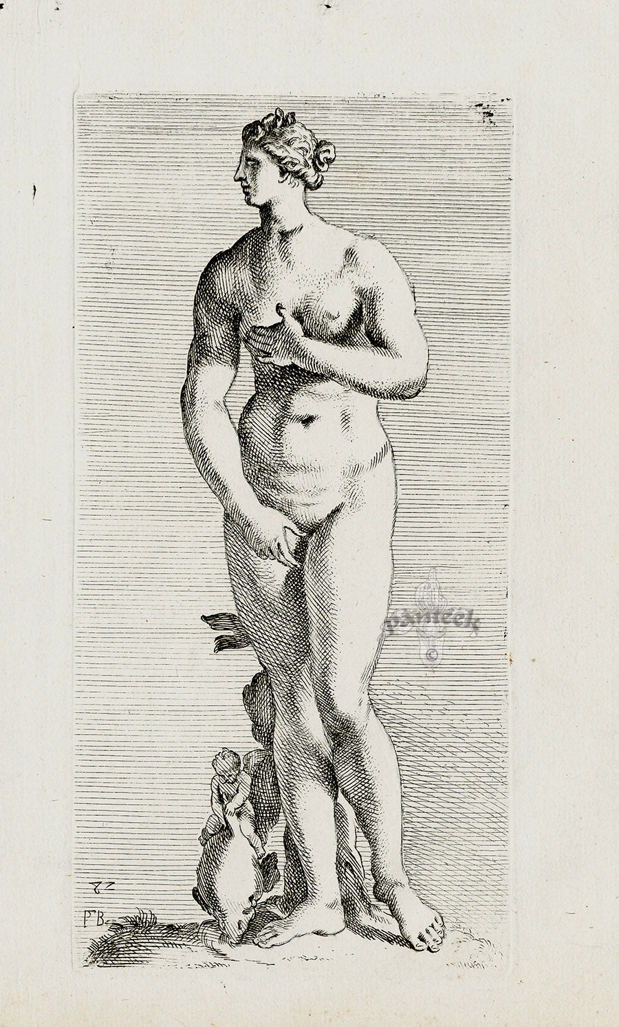 Perrier Antique Etching 1638 Aphrodite
