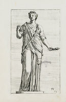 Perrier Antique Etching 1638 Bacchae - Panteek Antique Prints