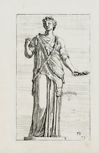 Perrier Antique Etching 1638 Bacchae - Panteek Antique Prints