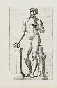 Perrier Antique Etching 1638 Bacchus of Nyssa - Panteek Antique Prints