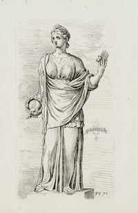 Perrier Antique Etching 1638 Ceres - Panteek Antique Prints