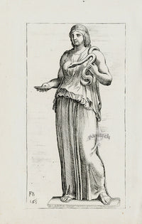 Perrier Antique Etching 1638 Circe - Panteek Antique Prints