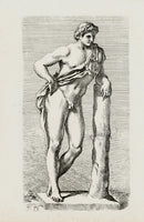 Perrier Antique Etching 1638 Faunus meditating - Panteek Antique Prints