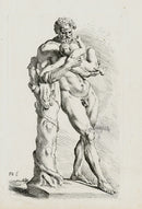 Perrier Antique Etching 1638 Faunus the boy - Panteek Antique Prints