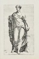 Perrier Antique Etching 1638 Flora - Panteek Antique Prints