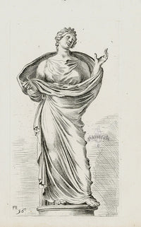 Perrier Antique Etching 1638 Juno - Panteek Antique Prints