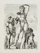 Perrier Antique Etching 1638 Lacchus - Panteek Antique Prints