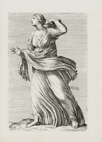 Perrier Antique Etching 1638 Mars - Panteek Antique Prints