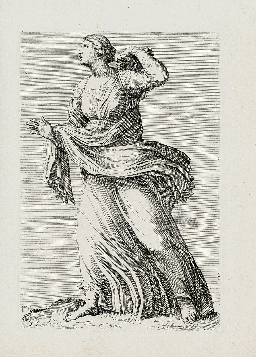 Perrier Antique Etching 1638 Mars