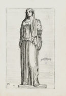 Perrier Antique Etching 1638 Max Vestal Virgin - Panteek Antique Prints