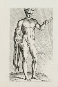 Perrier Antique Etching 1638 Mercury - Panteek Antique Prints