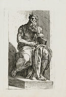 Perrier Antique Etching 1638 Moses - Panteek Antique Prints