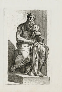 Perrier Antique Etching 1638 Moses - Panteek Antique Prints