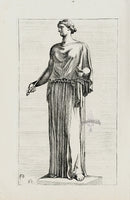 Perrier Antique Etching 1638 Musa - Panteek Antique Prints