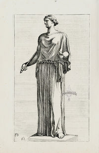 Perrier Antique Etching 1638 Musa - Panteek Antique Prints