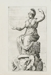 Perrier Antique Etching 1638 Rome Triumphant - Panteek Antique Prints