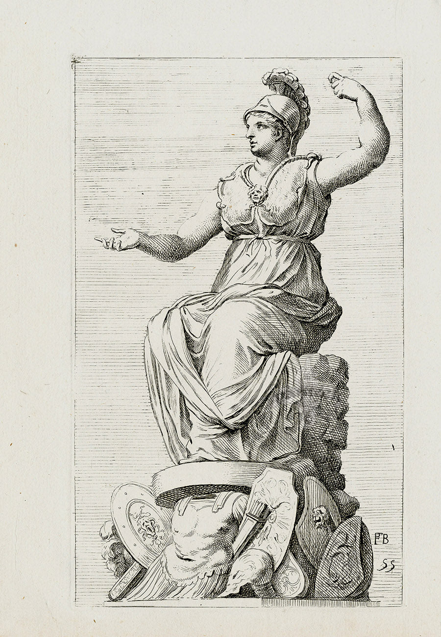 Perrier Antique Etching 1638 Rome Triumphant