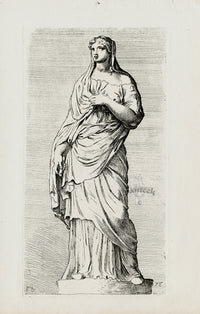 Perrier Antique Etching 1638 Sabilla - Panteek Antique Prints