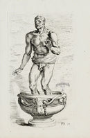 Perrier Antique Etching 1638 Seneca Dying - Panteek Antique Prints