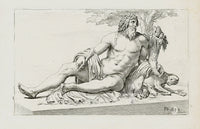 Perrier Antique Etching 1638 Tyberis - Panteek Antique Prints