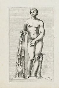 Perrier Antique Etching 1638 Venus from bath - Panteek Antique Prints