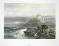 Picturesque American & Europe Bamborough Castle England - Panteek Antique Prints