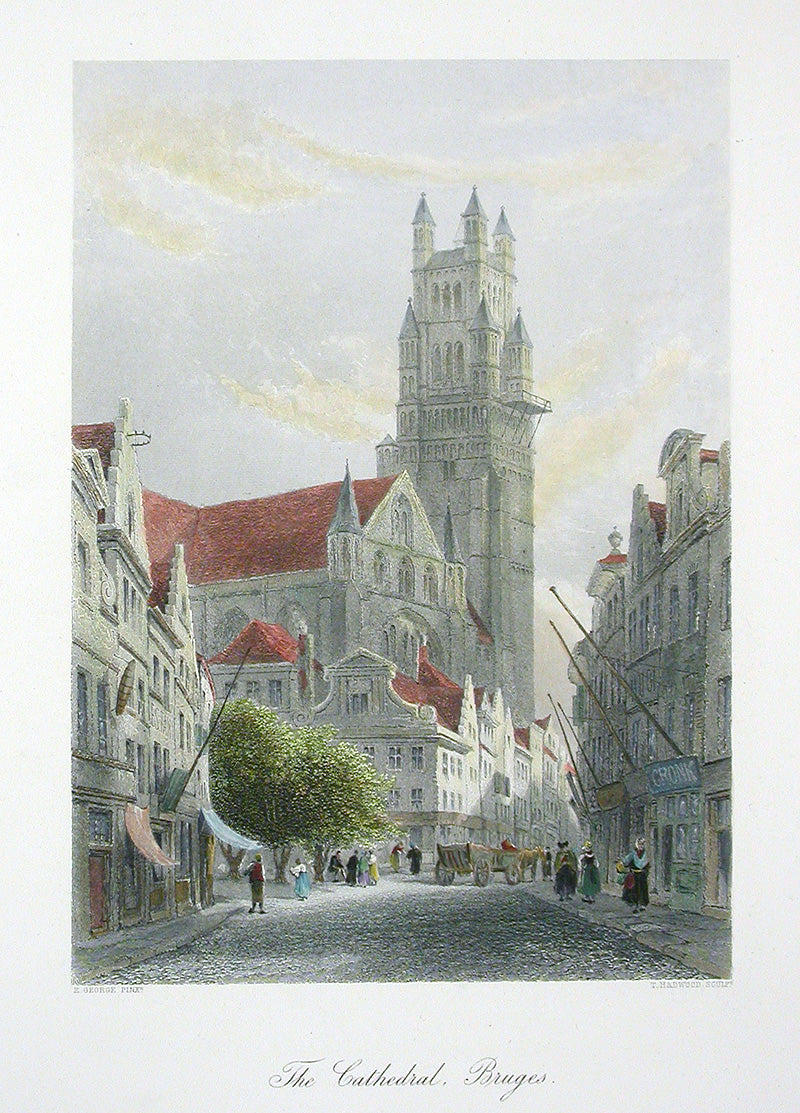 Picturesque American & Europe Cathedral, Bruges