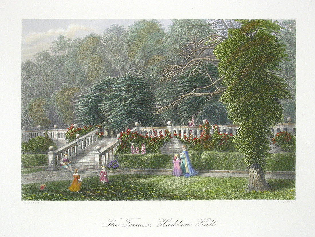 Picturesque American & Europe Haddon Hall Derbyshire