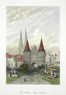 Picturesque American & Europe Holstein Gate, Lubeck - Panteek Antique Prints