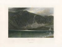 Picturesque American & Europe Llyn Idwal Scotland - Panteek Antique Prints