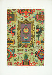 Racinet Decorative Art Nouveau Print 1889 16th & 17th Century - Panteek Antique Prints