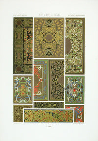 Racinet Decorative Art Nouveau Print 1889 16th & 17th Century Borders - Panteek Antique Prints