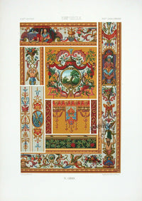 Racinet Decorative Art Nouveau Print 1889 18th Century Borders - Panteek Antique Prints