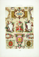 Racinet Decorative Art Nouveau Print 1889 18th Century Cartouches - Panteek Antique Prints